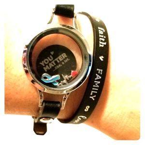 Origami owl suicide prevention bracelet wrap